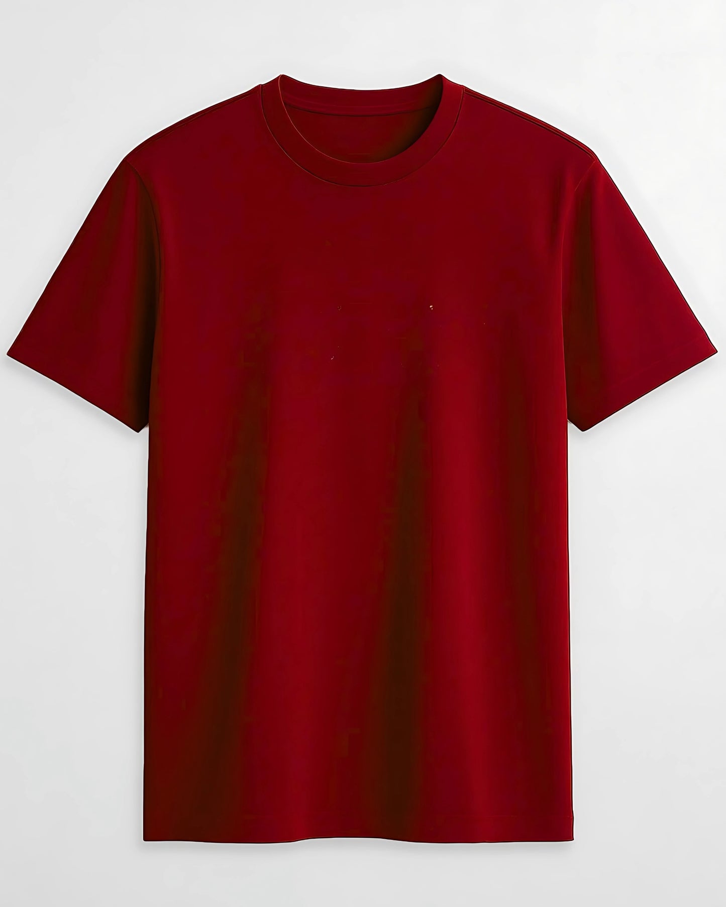 Premium Cotton Round Neck T-Shirt for Men – Red | Yansa